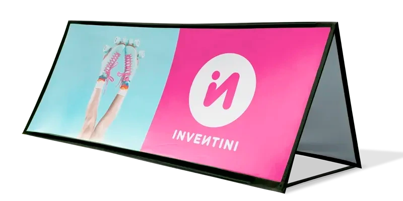 Téglalap alakú A-keretes banner 250×100