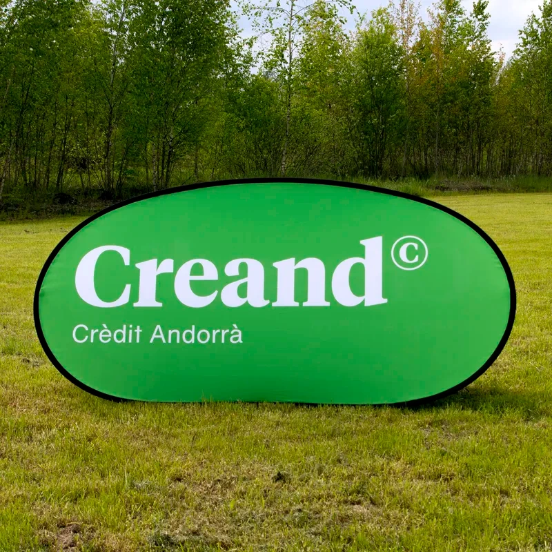 Ovális A-keretes banner 250×100