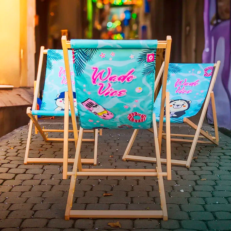 Reklámnyugágy kétoldalas nyomtatással