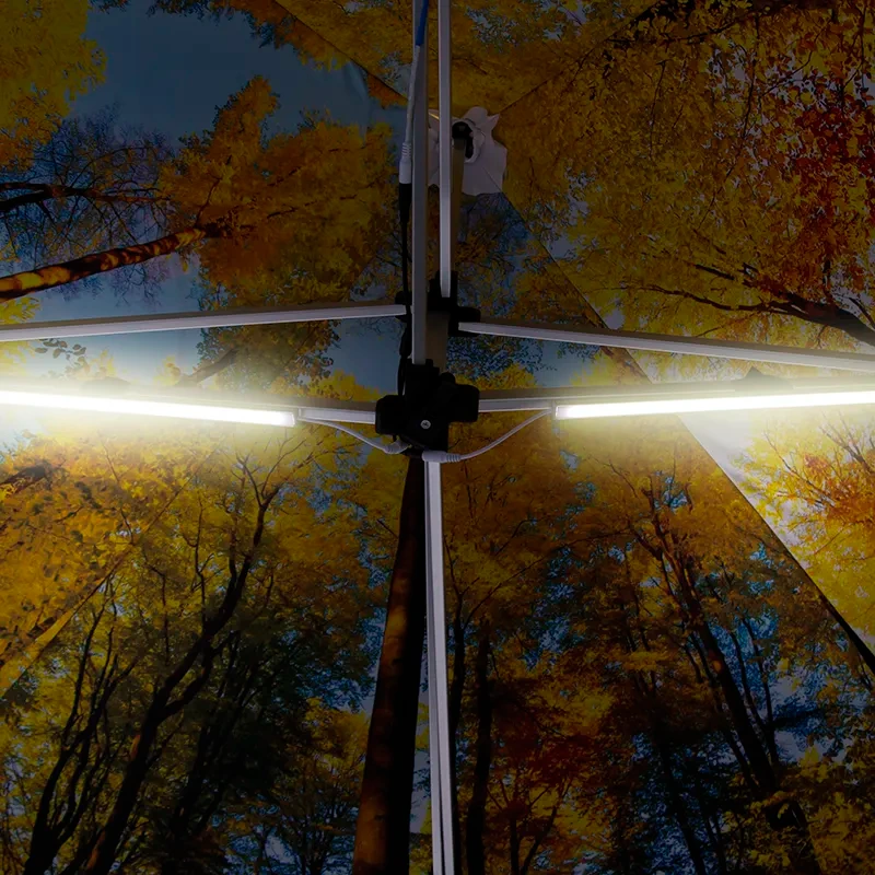 LED-fénysávok – Összecsukható reklámsátor