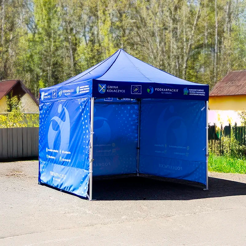 Egyedi nyomtatott összecsukható reklámsátor 3×3 Prémium PRO